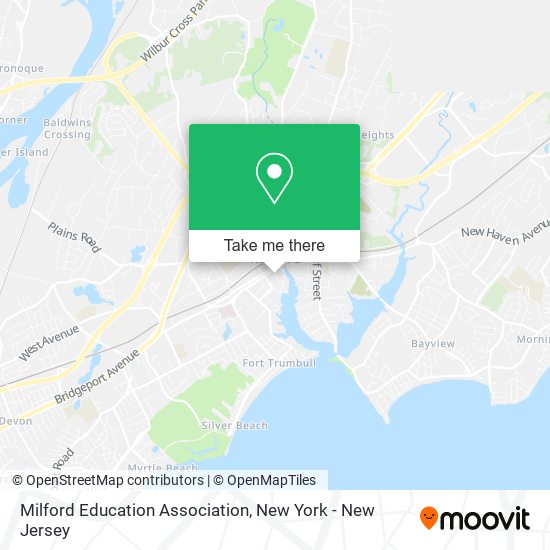 Milford Education Association map