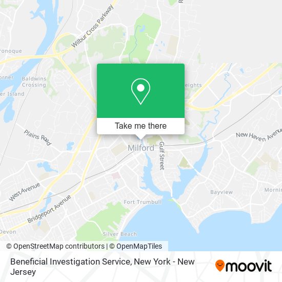 Mapa de Beneficial Investigation Service