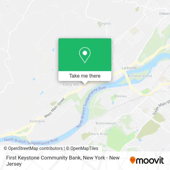 First Keystone Community Bank map