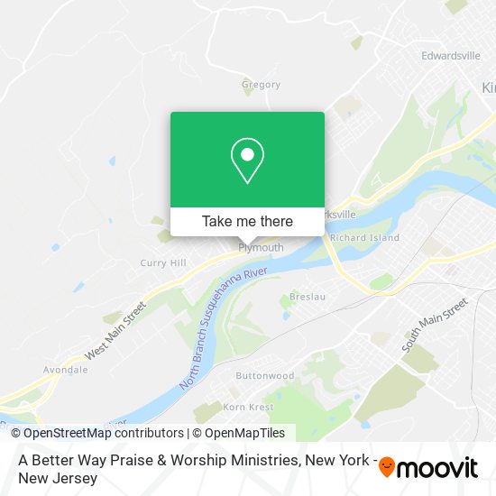 A Better Way Praise & Worship Ministries map