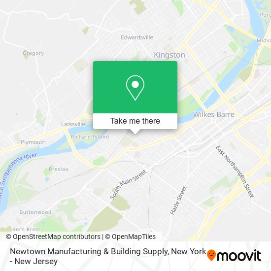Newtown Manufacturing & Building Supply map