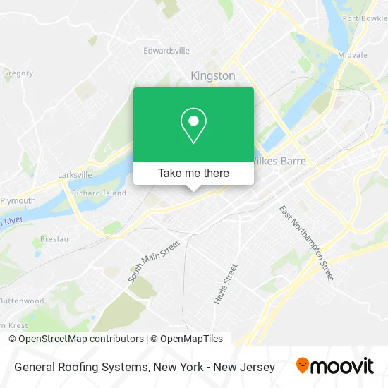 General Roofing Systems map