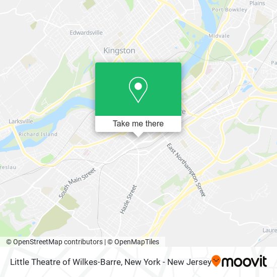 Little Theatre of Wilkes-Barre map