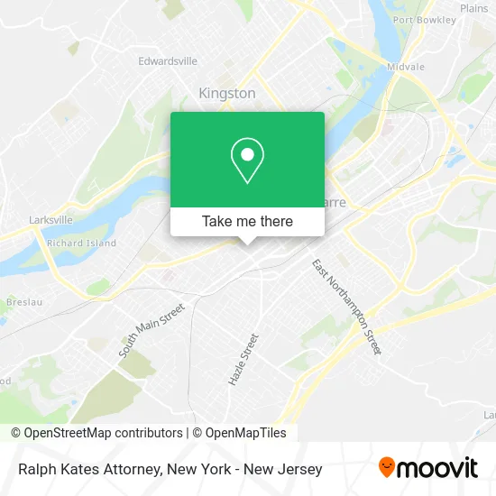 Ralph Kates Attorney map