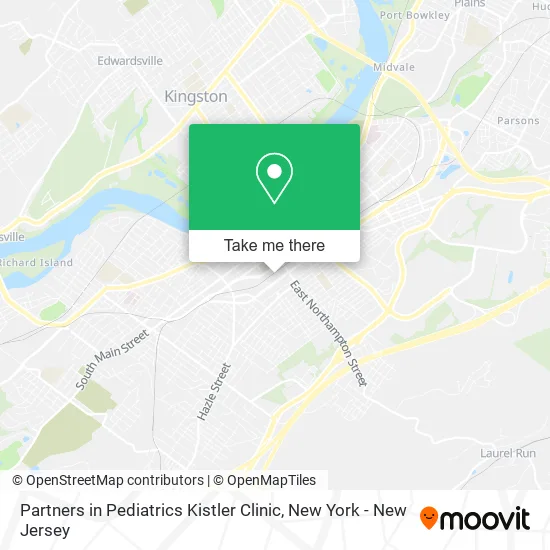 Partners in Pediatrics Kistler Clinic map