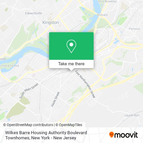 Wilkes Barre Housing Authority Boulevard Townhomes map