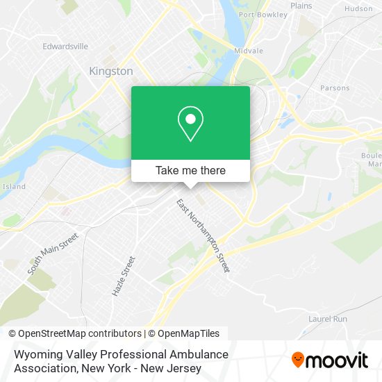 Mapa de Wyoming Valley Professional Ambulance Association