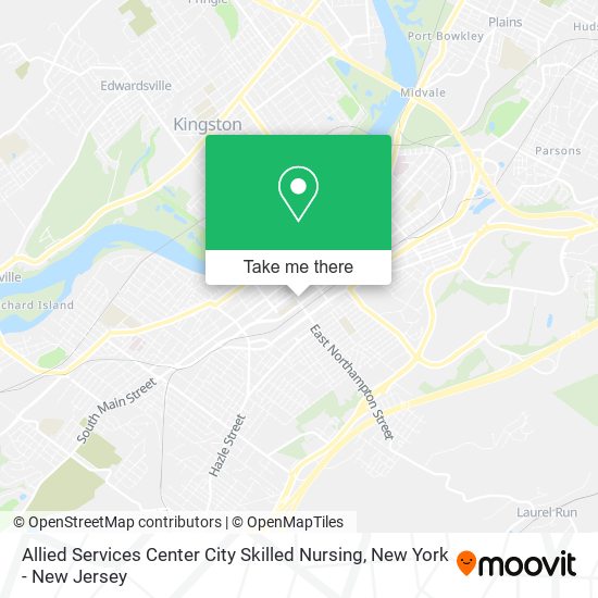 Allied Services Center City Skilled Nursing map