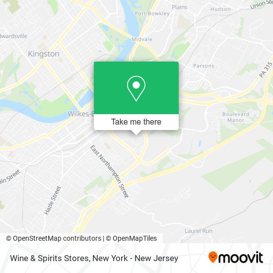 Wine & Spirits Stores map