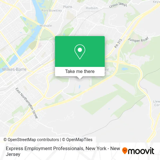 Express Employment Professionals map