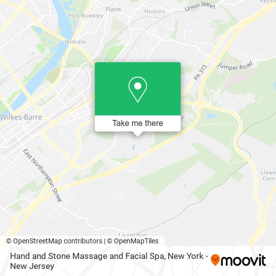 Hand and Stone Massage and Facial Spa map
