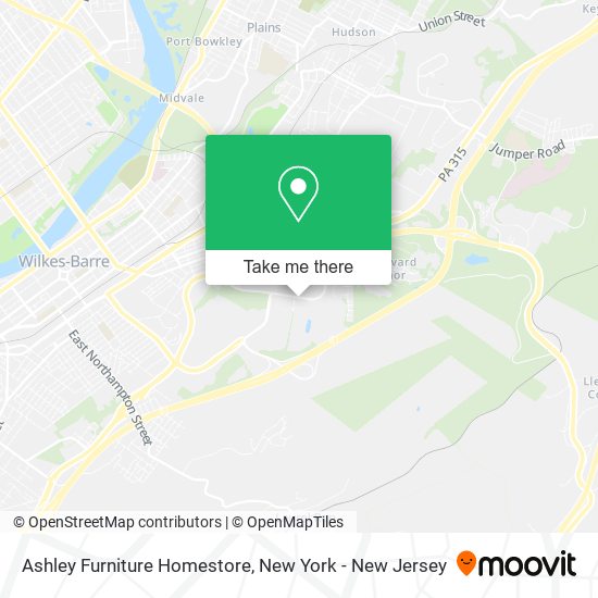 Mapa de Ashley Furniture Homestore