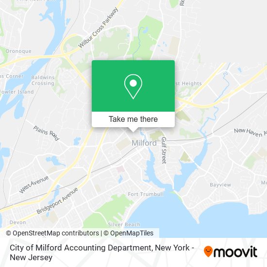 City of Milford Accounting Department map