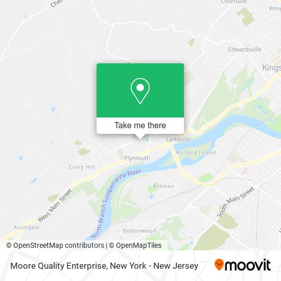 Moore Quality Enterprise map