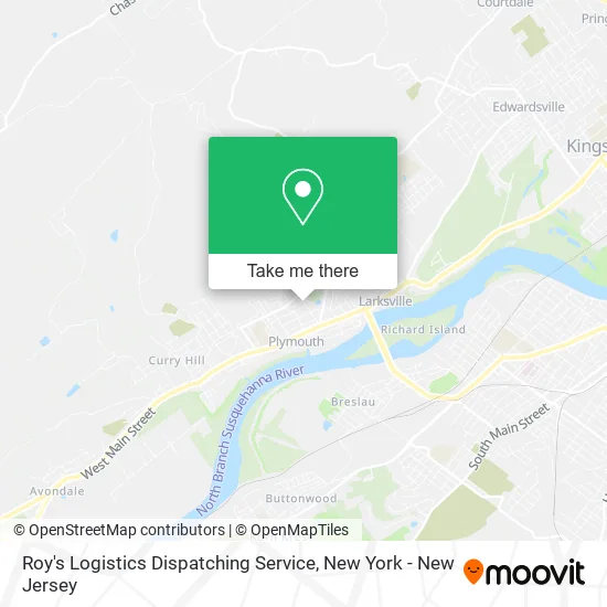 Roy's Logistics Dispatching Service map