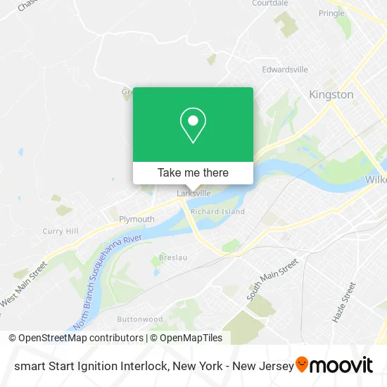 smart Start Ignition Interlock map