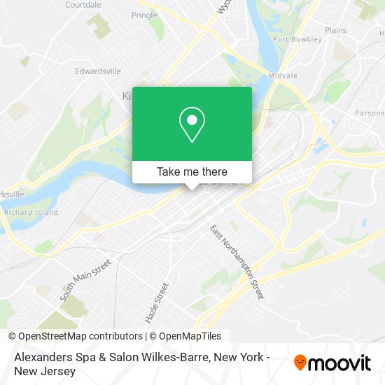 Alexanders Spa & Salon Wilkes-Barre map