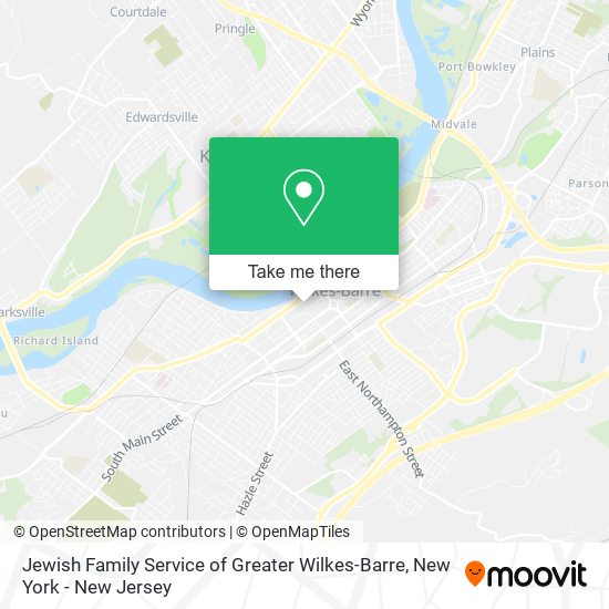 Jewish Family Service of Greater Wilkes-Barre map