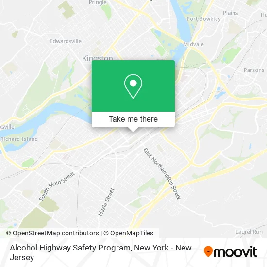 Alcohol Highway Safety Program map
