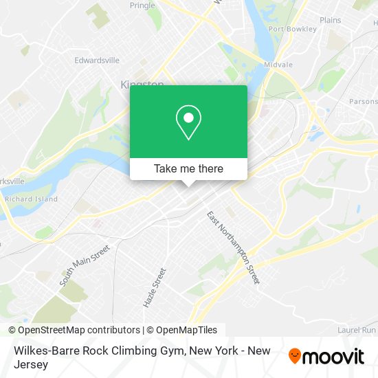 Wilkes-Barre Rock Climbing Gym map