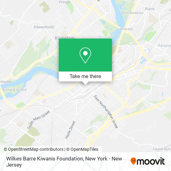 Wilkes Barre Kiwanis Foundation map