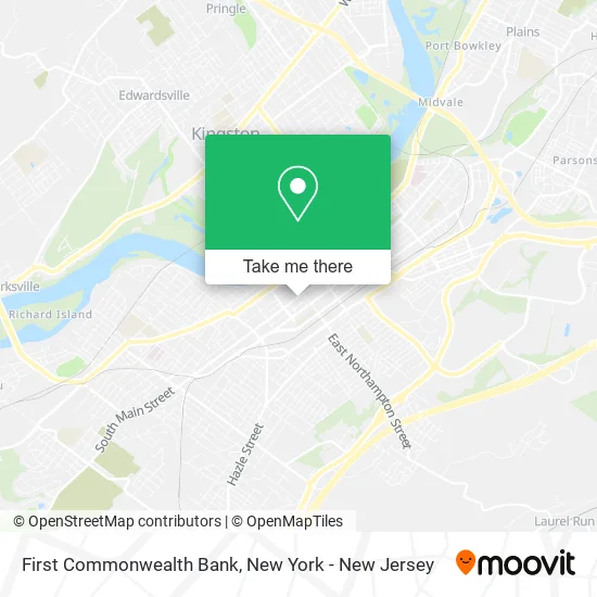 First Commonwealth Bank map