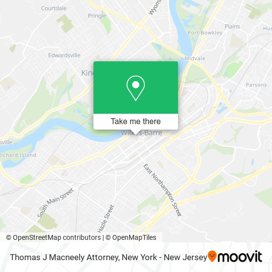 Thomas J Macneely Attorney map