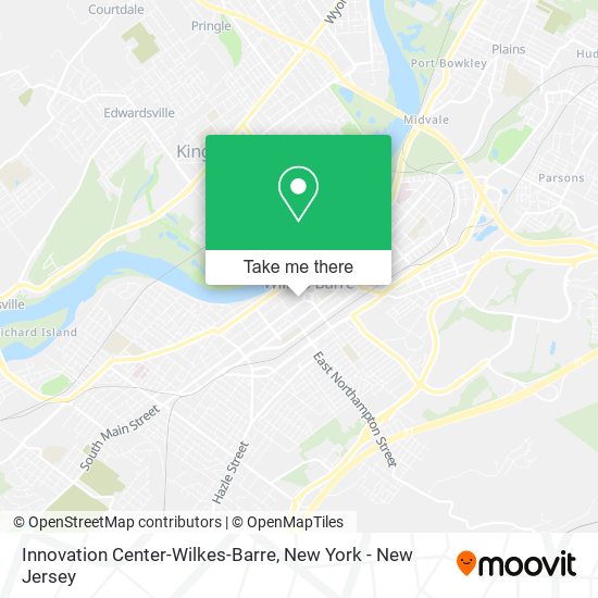 Mapa de Innovation Center-Wilkes-Barre