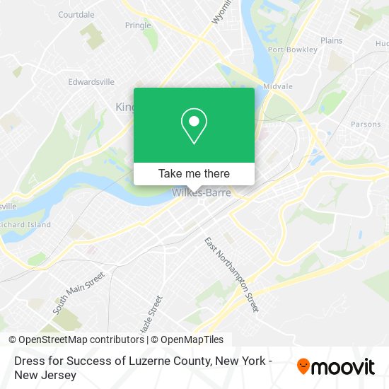 Dress for Success of Luzerne County map