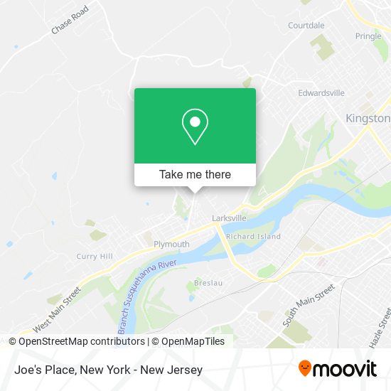 Joe's Place map