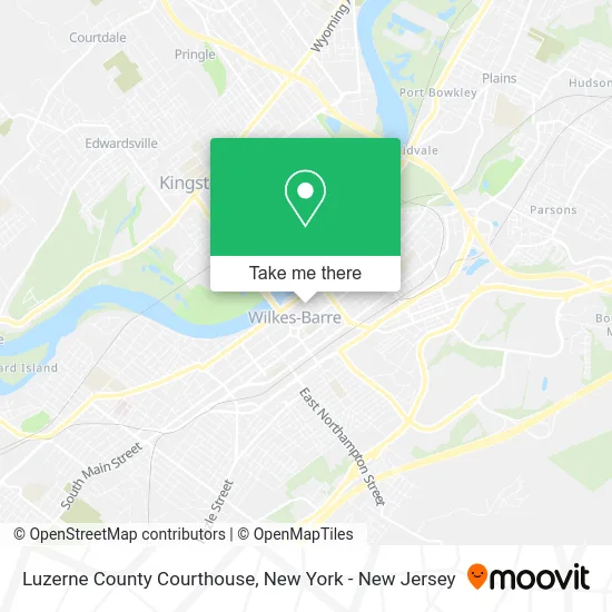 Luzerne County Courthouse map