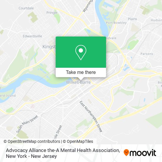 Advocacy Alliance the-A Mental Health Association map