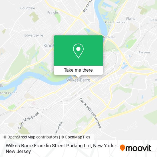 Mapa de Wilkes Barre Franklin Street Parking Lot