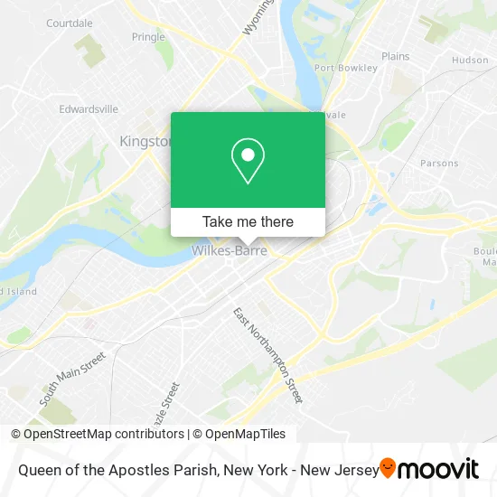 Queen of the Apostles Parish map