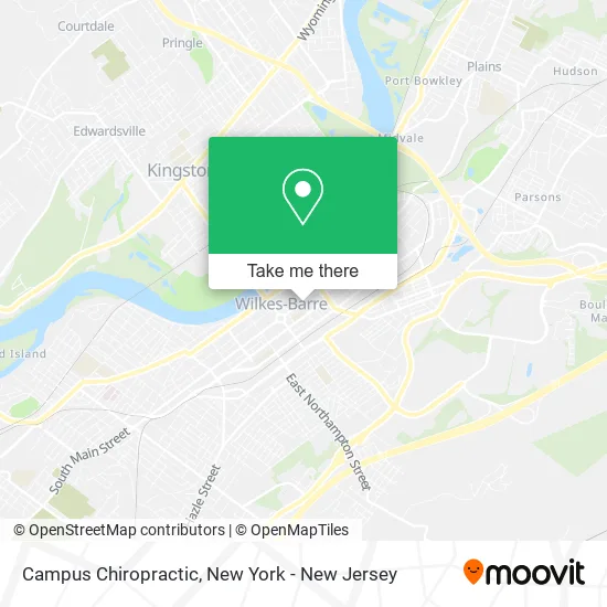 Campus Chiropractic map