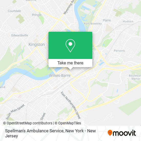 Spellman's Ambulance Service map
