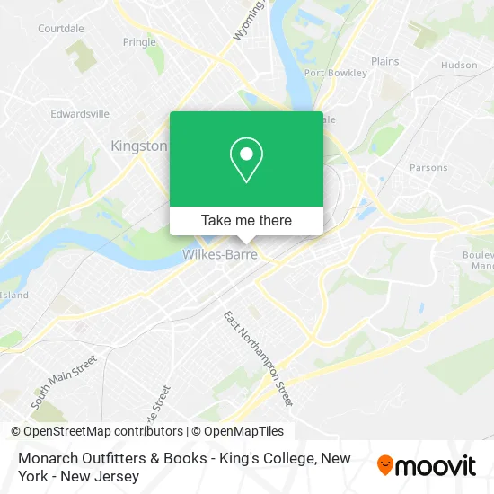 Monarch Outfitters & Books - King's College map