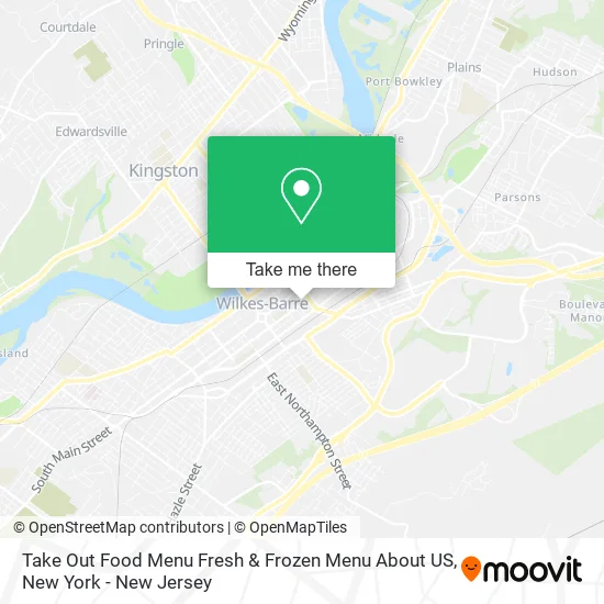 Take Out Food Menu Fresh & Frozen Menu About US map