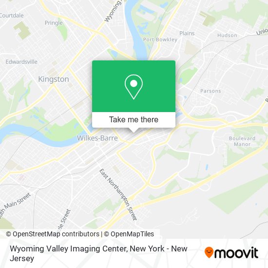 Mapa de Wyoming Valley Imaging Center