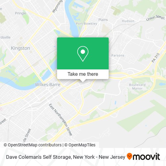 Dave Coleman's Self Storage map