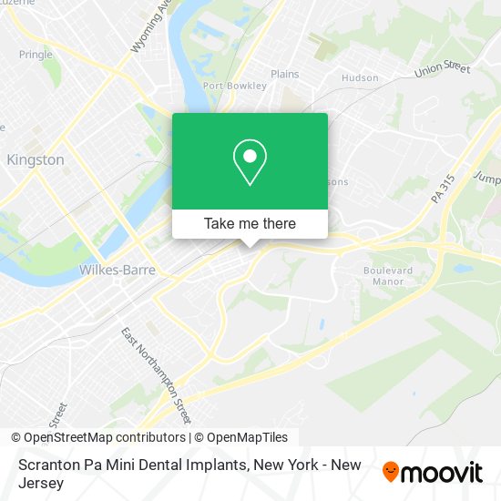 Mapa de Scranton Pa Mini Dental Implants