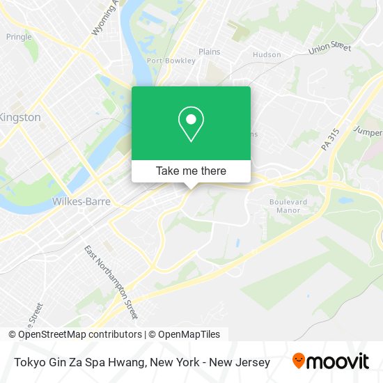 Tokyo Gin Za Spa Hwang map