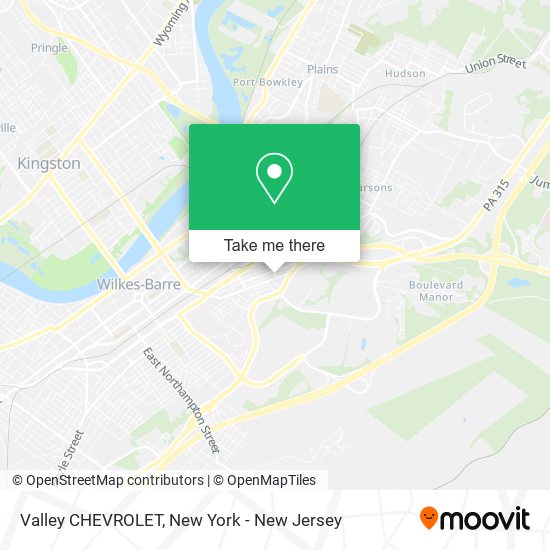 Valley CHEVROLET map