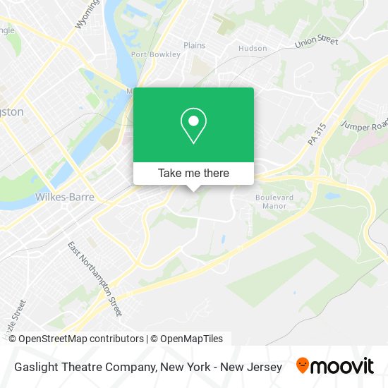 Mapa de Gaslight Theatre Company