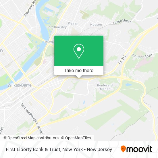 First Liberty Bank & Trust map