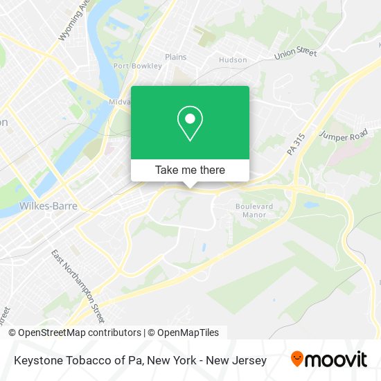 Mapa de Keystone Tobacco of Pa