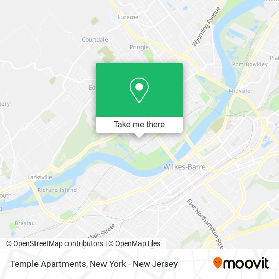 Temple Apartments map