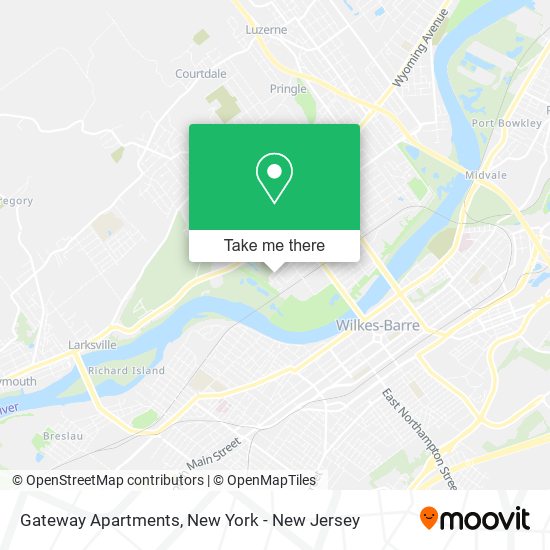Mapa de Gateway Apartments