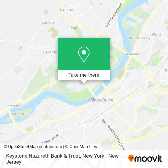 Keystone Nazareth Bank & Trust map