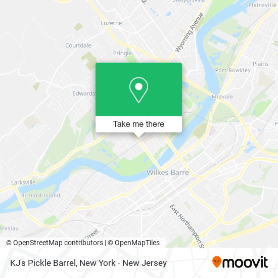 Mapa de KJ's Pickle Barrel